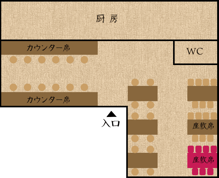 悠瑠里大塚店のフロアマップ